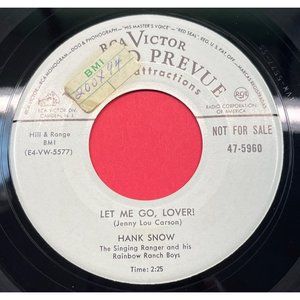 Hank Snow Let Me Go Lover! / I've Forgotten You 45 Country RCA Victor 47-5960